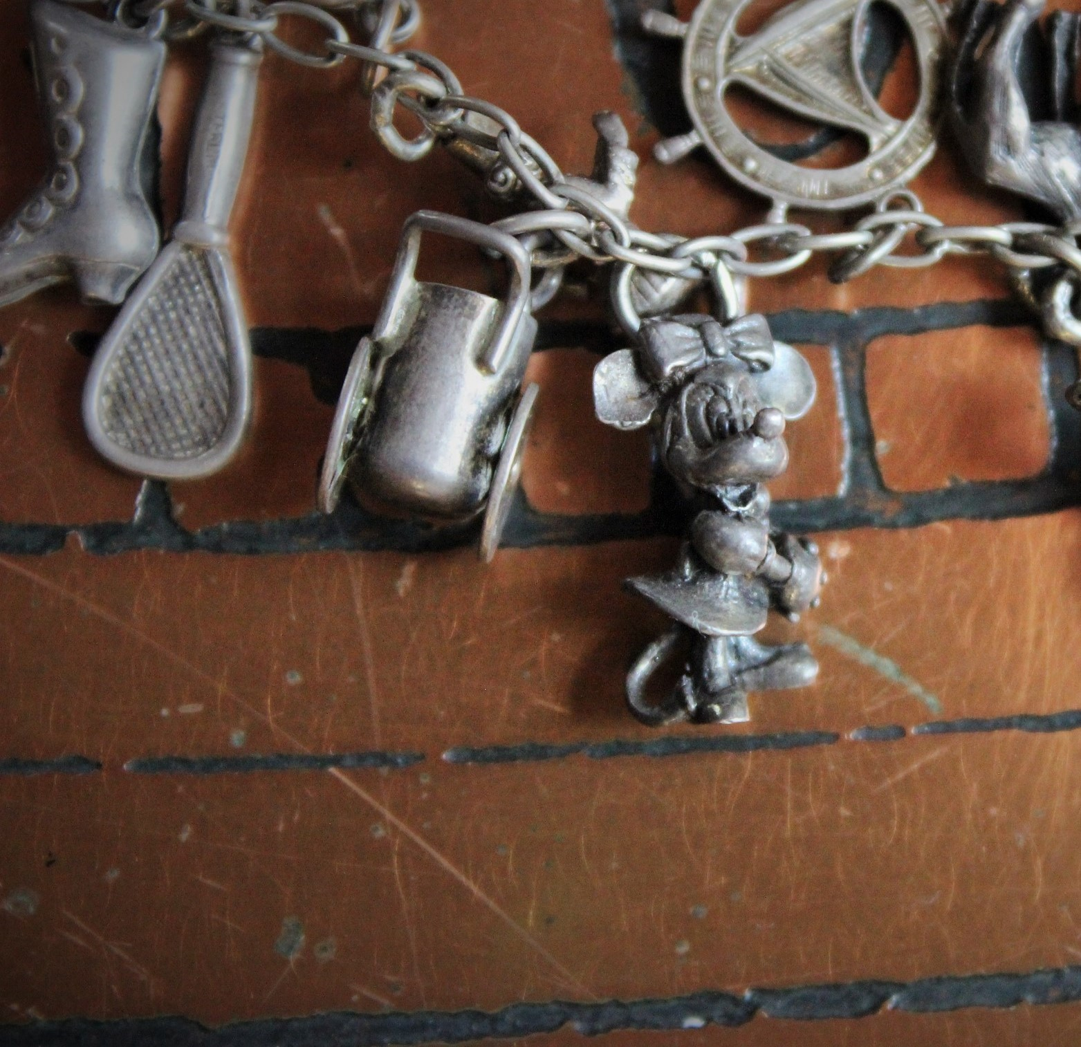 SOLD SOLD  SOLD to L Extraordinary Vintage & Antique Sterling Charm Necklace LOADED with Rare,Unique, and Unusual Charms