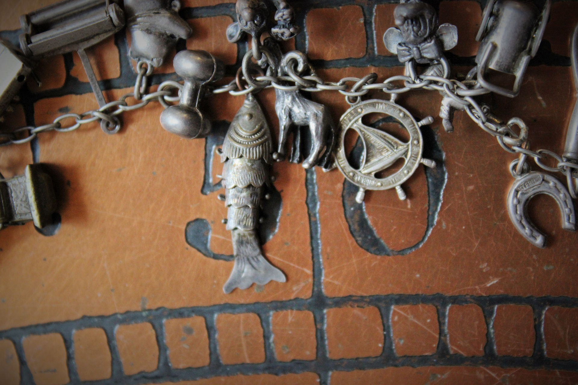 SOLD SOLD  SOLD to L Extraordinary Vintage & Antique Sterling Charm Necklace LOADED with Rare,Unique, and Unusual Charms