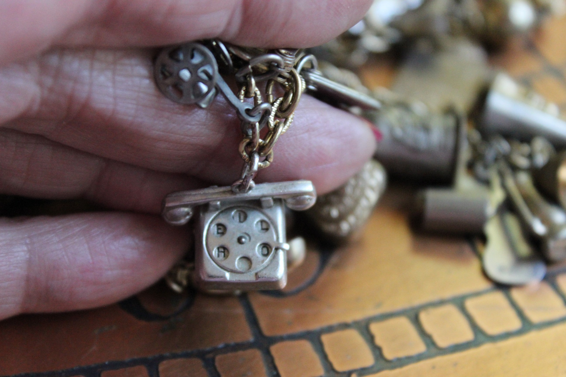 Price Reduced! Long Fully Loaded Antique & Vintage Charm Necklace with Dozens of Articulating, Rare, and Unusual Metal & Sterling Charms - Wear as Is or Make Several Charm Bracelets & Necklaces!