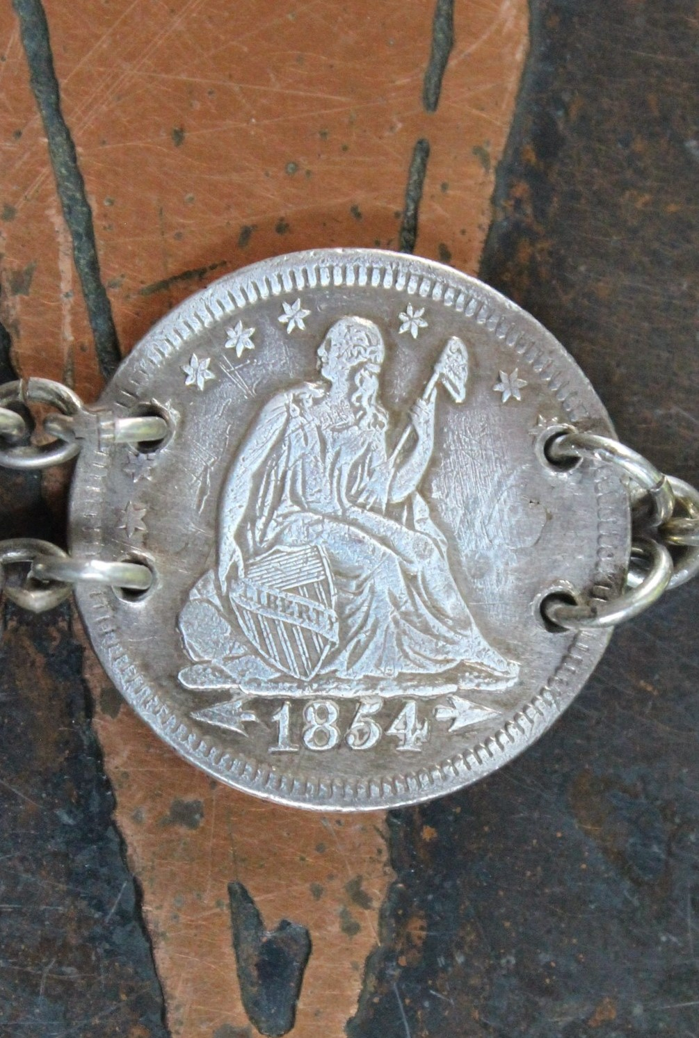 NEW! Incredible Antique Victorian Love Token Bracelet Set of 3 - Amazing Variety of1800's Coin Size & Type, Monograms and Dangles!