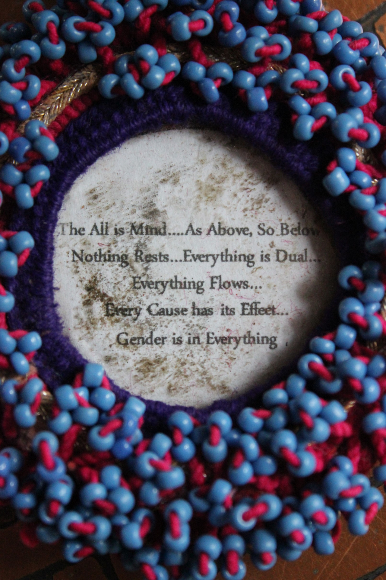 The 3 Initiates Necklace with Antique Beaded Kuchi Gypsy Trim and Medallion,Pillars of Creation Glass Heart,Sterling The Hierophant Tarot Medal & Much More!