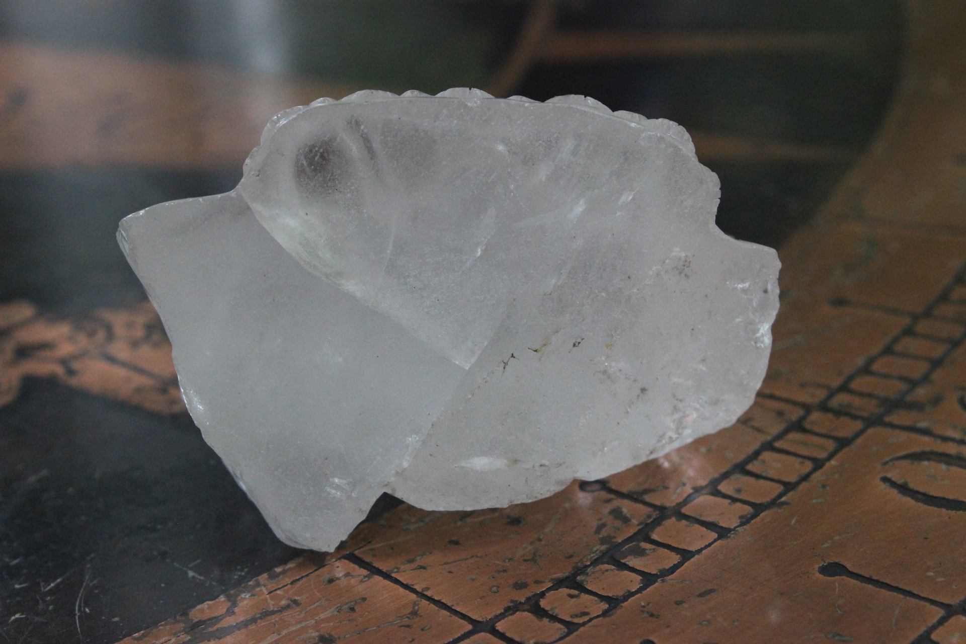 Ancient Small Carved Rock Quartz Buddha Sculpture