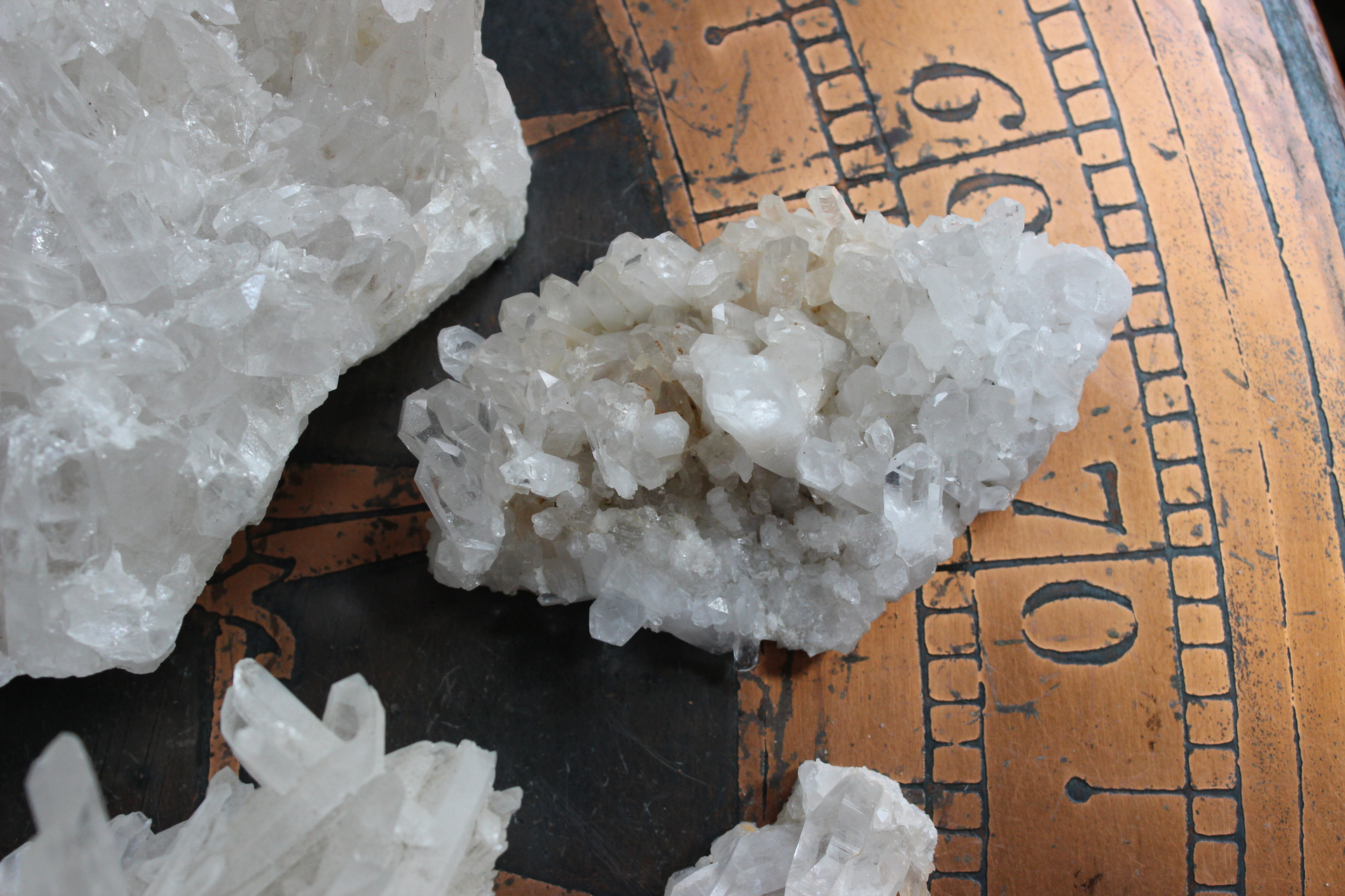 Clear Rock Quartz Cluster Collection 