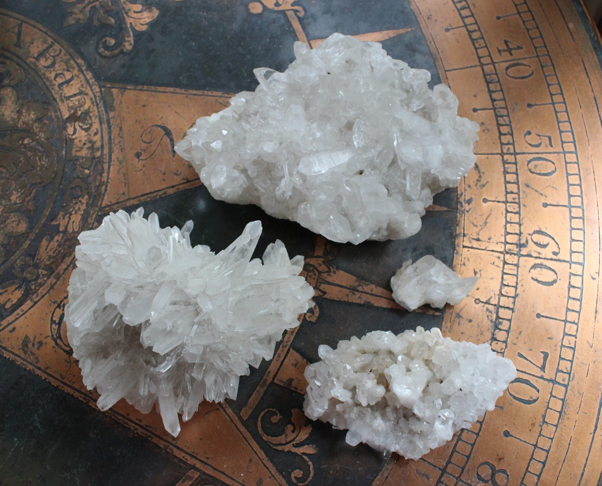 Clear Rock Quartz Cluster Collection 