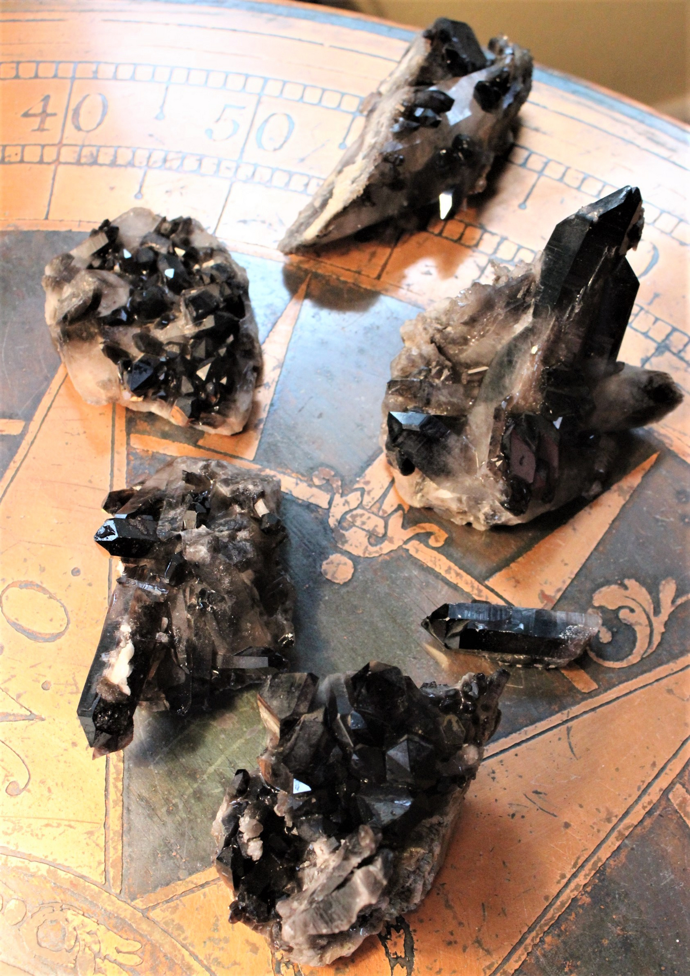 Rare Smoky Quartz Cluster in Matrix Collection