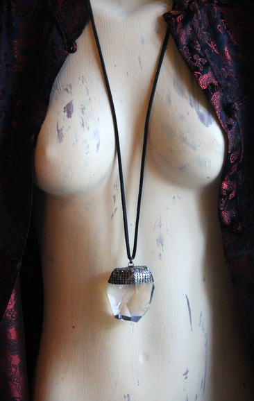 NEW! Spirit Healer Necklace with Amazing Sterling & Clear Quartz Pendant