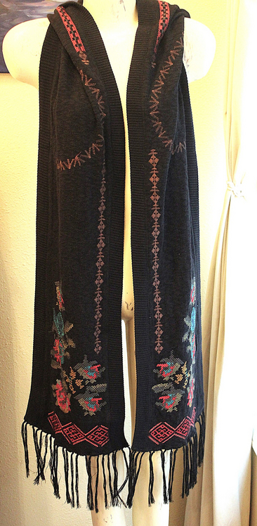 NEW! Rare and Unique Embroidered Biya Johnny Was Snood Scarf - 3 Options!