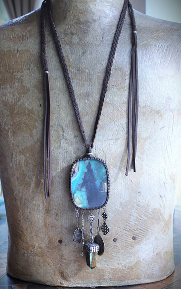 I Loved you to the End Necklace with Rare Quality Opalized Petrified Wood Pendant, SUPER RARE 1791 I Loved you to the End Sacred Heart Medal & Much More!