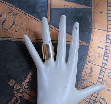 NEW! Wide Solid 14K Gold Band Ring - size 7 1/2